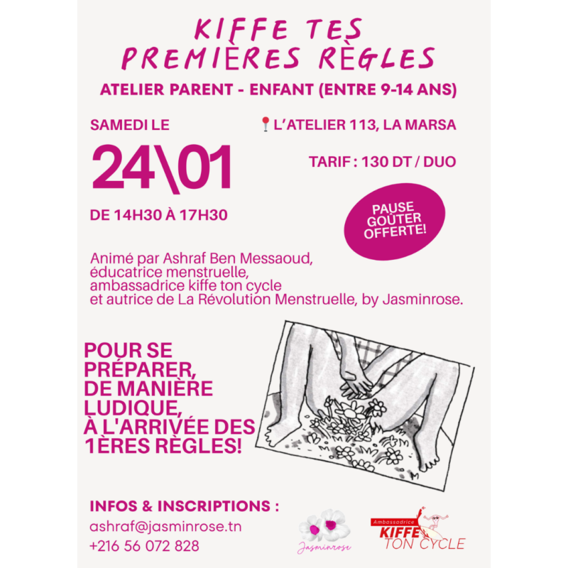 Atelier kiffe tes premières règles