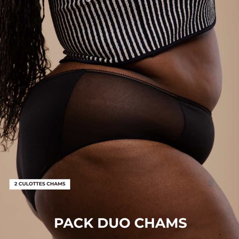 Pack Duo Chams - 2 culottes menstruelles flux abondant