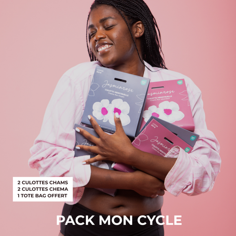 Pack Mon Cycle - 2 Chema, 2 Chams, 1 tote bag